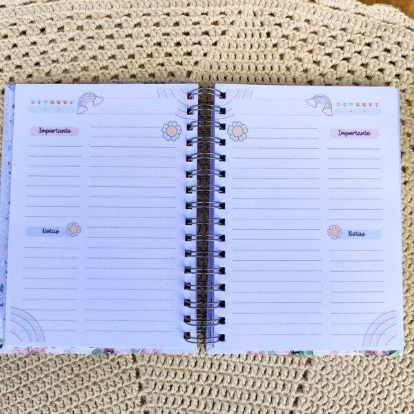 Agenda Floral Alfabeto - Miolo