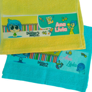 Toalha de lavabo estampada divertidamente